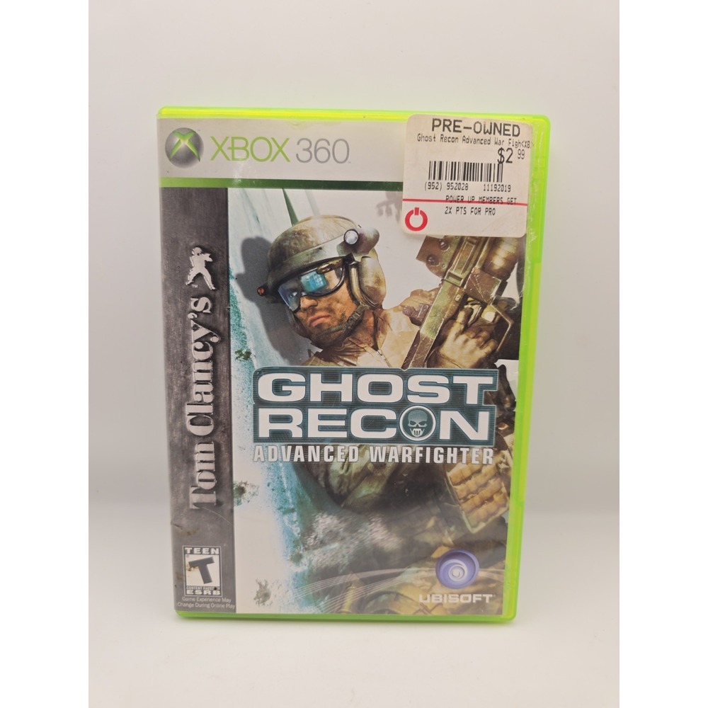 Tom Clancy's Ghost Recon: Advanced Warfighter (Xbox 360) w/ Manual TESTED